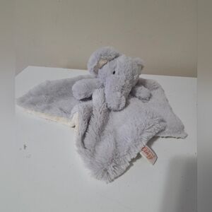 Linzy Elephant Baby Lovey Gray Plush Cuddle Security Blanket
